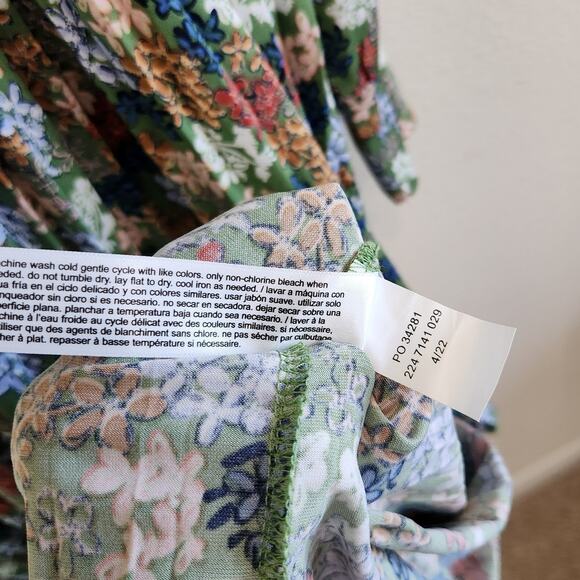 Eloquii Elements Knot Front Pleated Skirt Shift Dress Boho Multi Size 18/20 - Picture 7 of 7